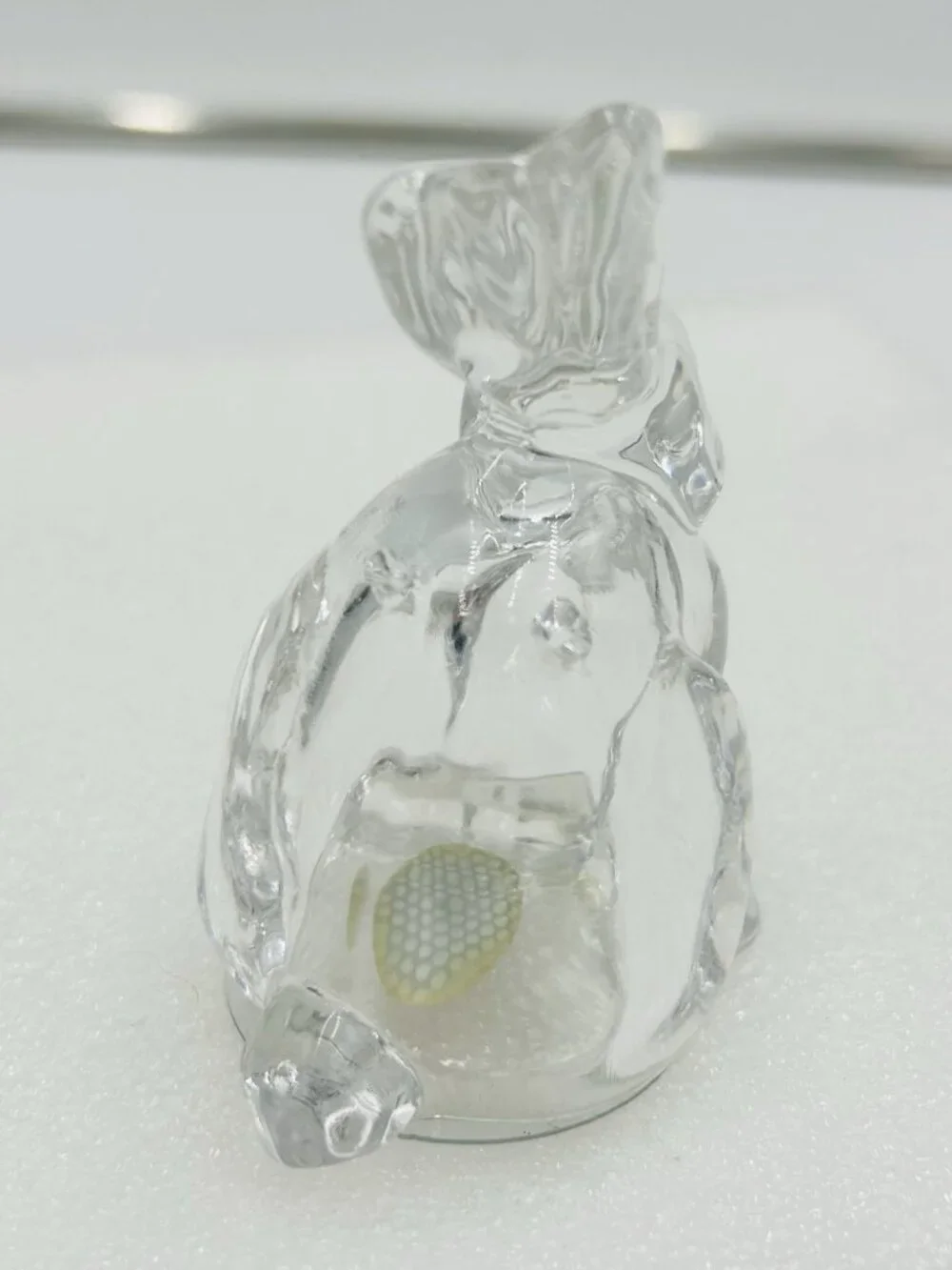 Gorham Fine Crystal Glass Bunny Rabbit Salt & Pepper Shakers Czech Republic NEW